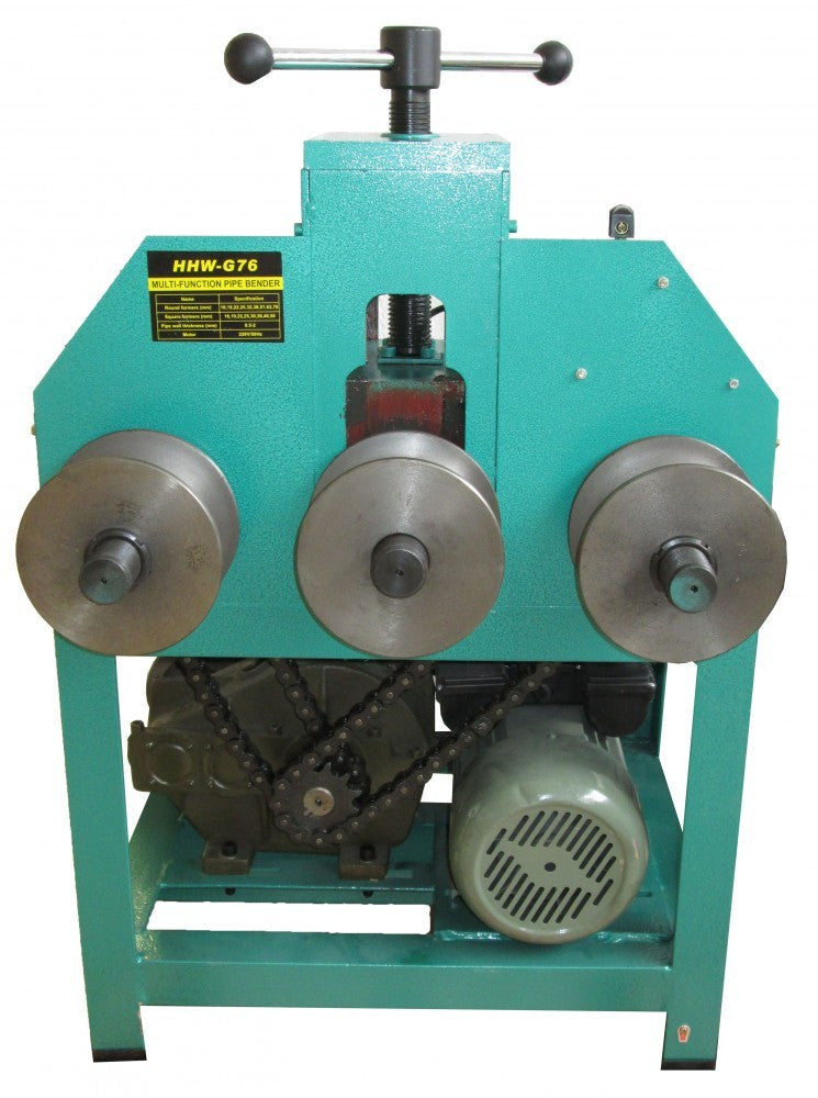 Elektrische Rohrbiegemaschine mit Biegerollen, 230V/1.5kW Ø16-76mm (W-G76)