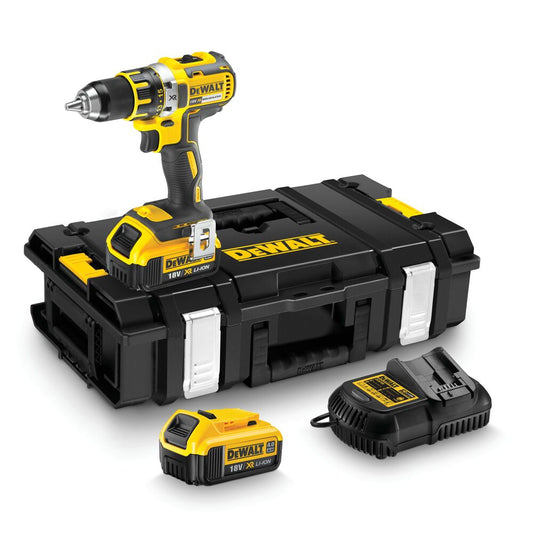 18V/2x4Ah Akku-Bohrschrauber (bürstenlos) (DeWALT DCD790M2-QW)