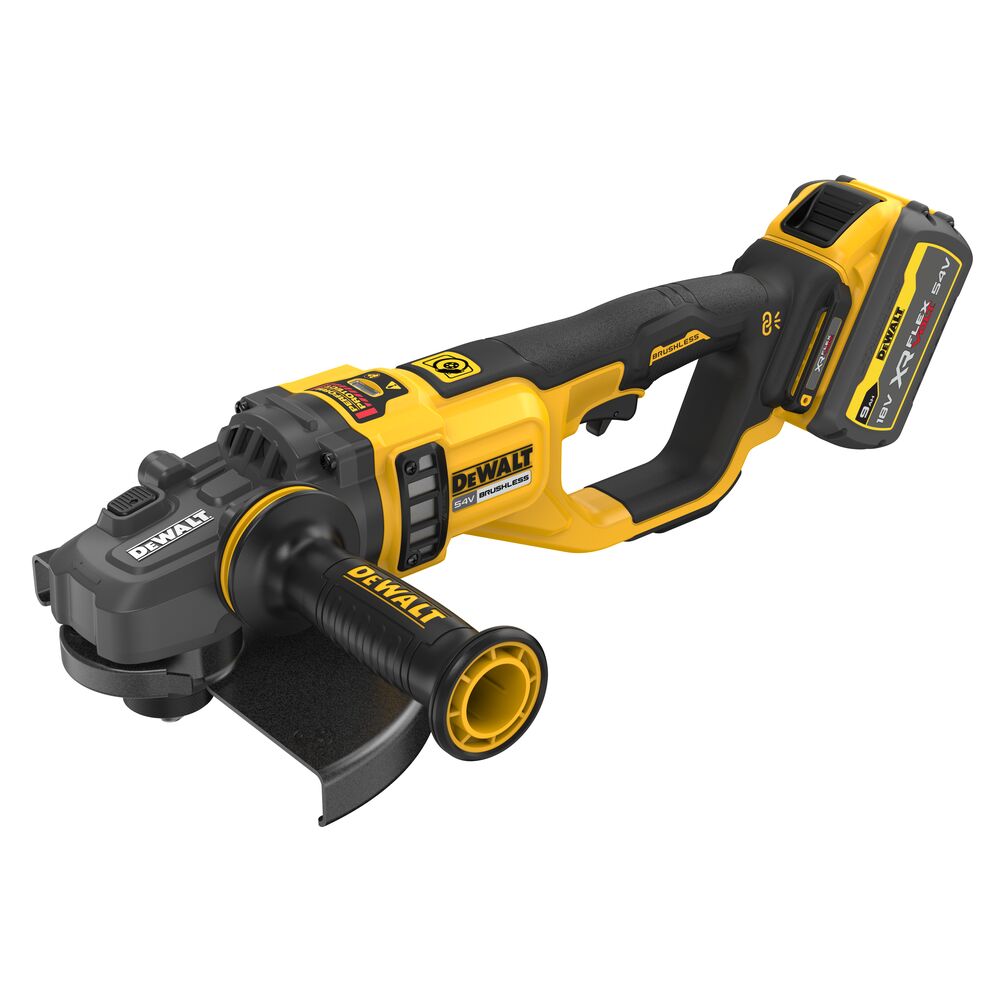 18V/2x9Ah 230mm Akku-Winkelschleifer, Ladegerät (DeWALT DCG460X2-QW)