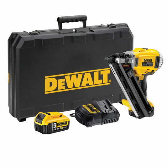 18V/2x5Ah Zwei-Stufen Akku-Nagler&Klammergeräte 90mm (DeWALT DCN692P2-QW) B-WARE