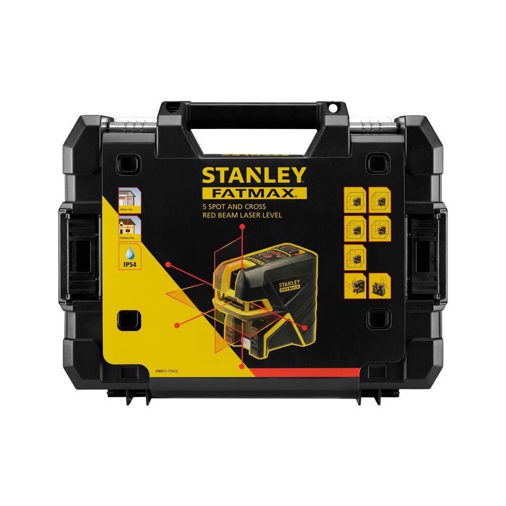 FATMAX Kreuzlinien- & 5-Spotlaser - rot 50m IP54 (STANLEY FMHT1-77415)