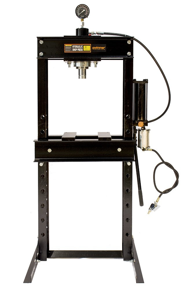 30T Werkstattpresse mit Lufthydraulische Pumpe und mit Manometer (SP30A) B-WARE