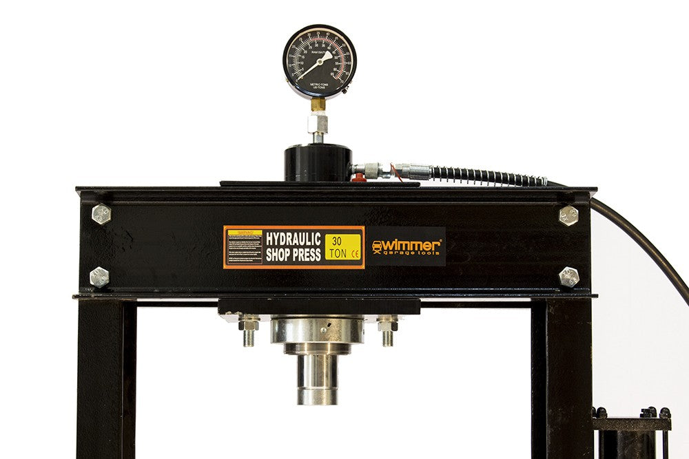 30T Werkstattpresse mit Lufthydraulische Pumpe und mit Manometer (SP30A) B-WARE