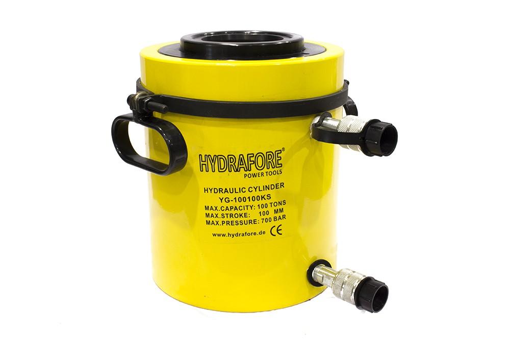 Doppeltwirkender Hohlzylinder, Hohlkolbenzylinder (100Ton/100mm) (YG-100100KS)