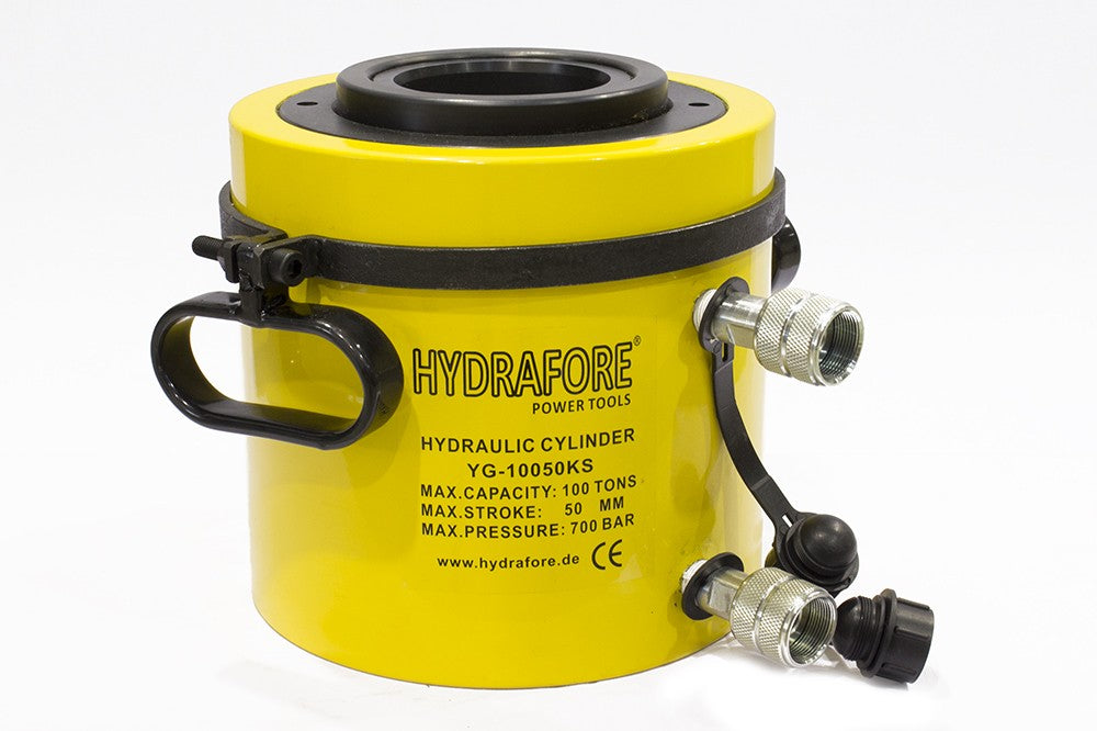 Doppeltwirkender Hohlzylinder, Hohlkolbenzylinder (100Ton, 50mm) (YG-10050KS)