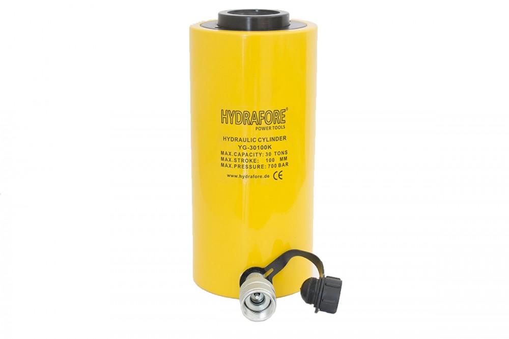 Hohlzylinder (30Ton, 100mm) mit Hydraulische Handpumpe (B-700+YG-30100K)